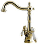 Kingston Brass Vessel Sink Faucet, Polished Brass
