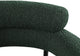 Blake Upholstered Dining Chair, Green, Boucle Fabric, Matte Black, Set of 2