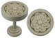 Urbanest Primrose Medallion Drapery Holdbacks, Ivory, Set of 2