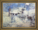 John Twachtman Snowbound Framed Premium Canvas Print, 18"x24"