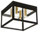 4 Light Outdoor Ceiling Mount, Bronze