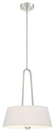 Studio 2-Light Inverted Pendant, Satin Platinum