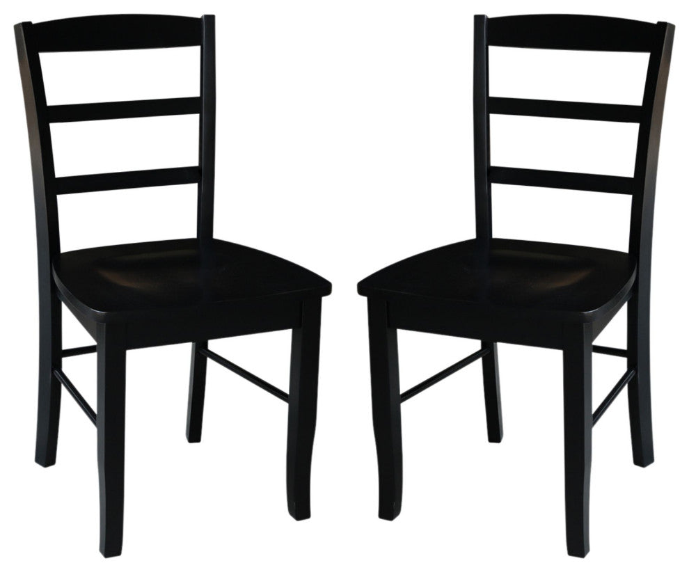 Set of Two Madrid Chairs, Black