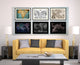 Columbia Venezuela Guianna Vintage Vivid Sepia Map Canvas, 16"x21"
