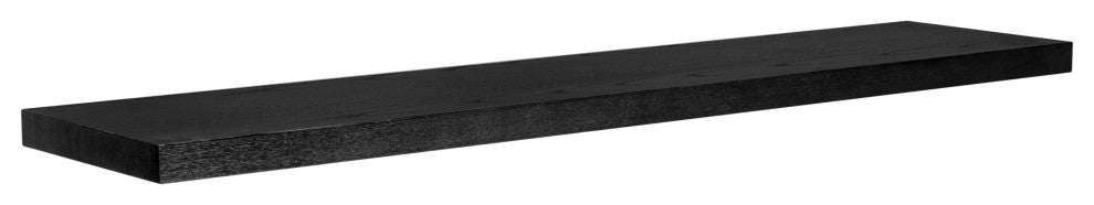 Barney Floating Shelf, Wenge, Black, 75"