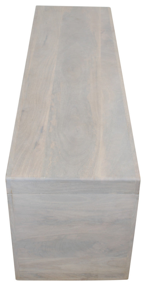 East at Main Karson Mango Wood Bench, Light Natural