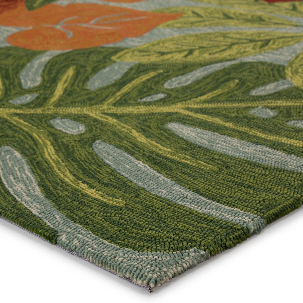 Jaipur Living Luau Indoor/Outdoor Floral Multicolor/Blue Area Rug, 7'6"x9'6"