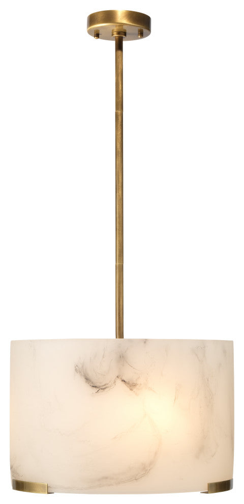 Elancourt Faux Alabaster 3-Light Pendant