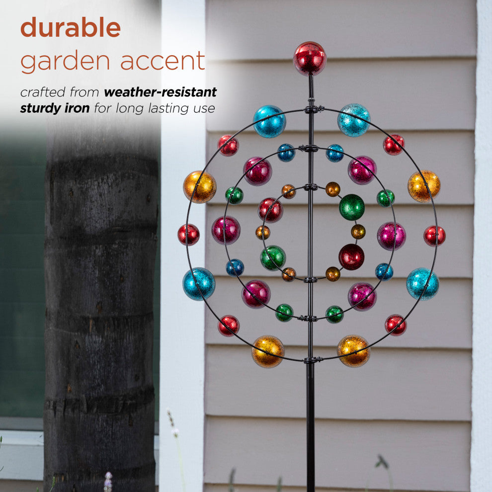 Kaleidoscopic Multi-Spinning KInetic Garden Stake