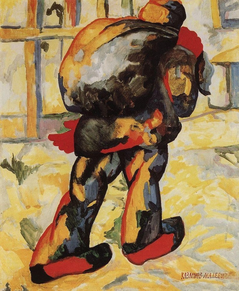 Kazimir Malevich The Man with the Bag - 20" x 25" Premium Canvas Print