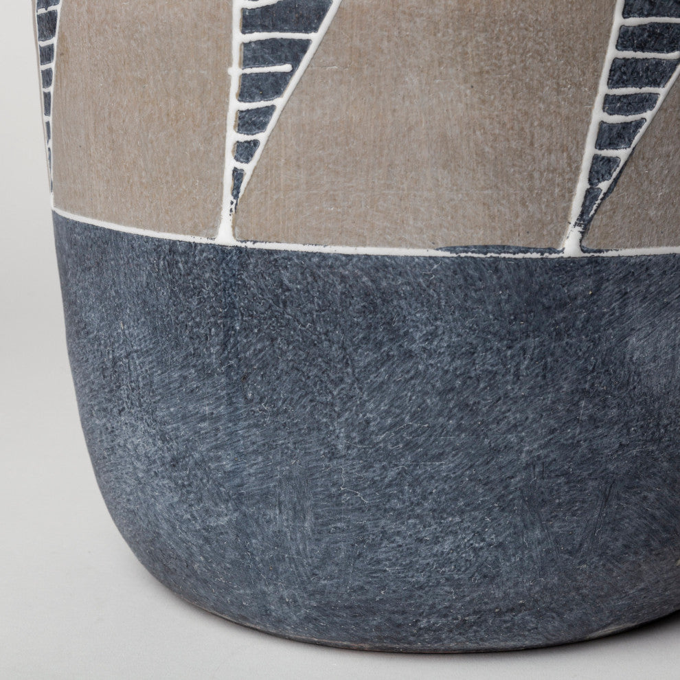 Cove Gray Brown Ceramic Vase