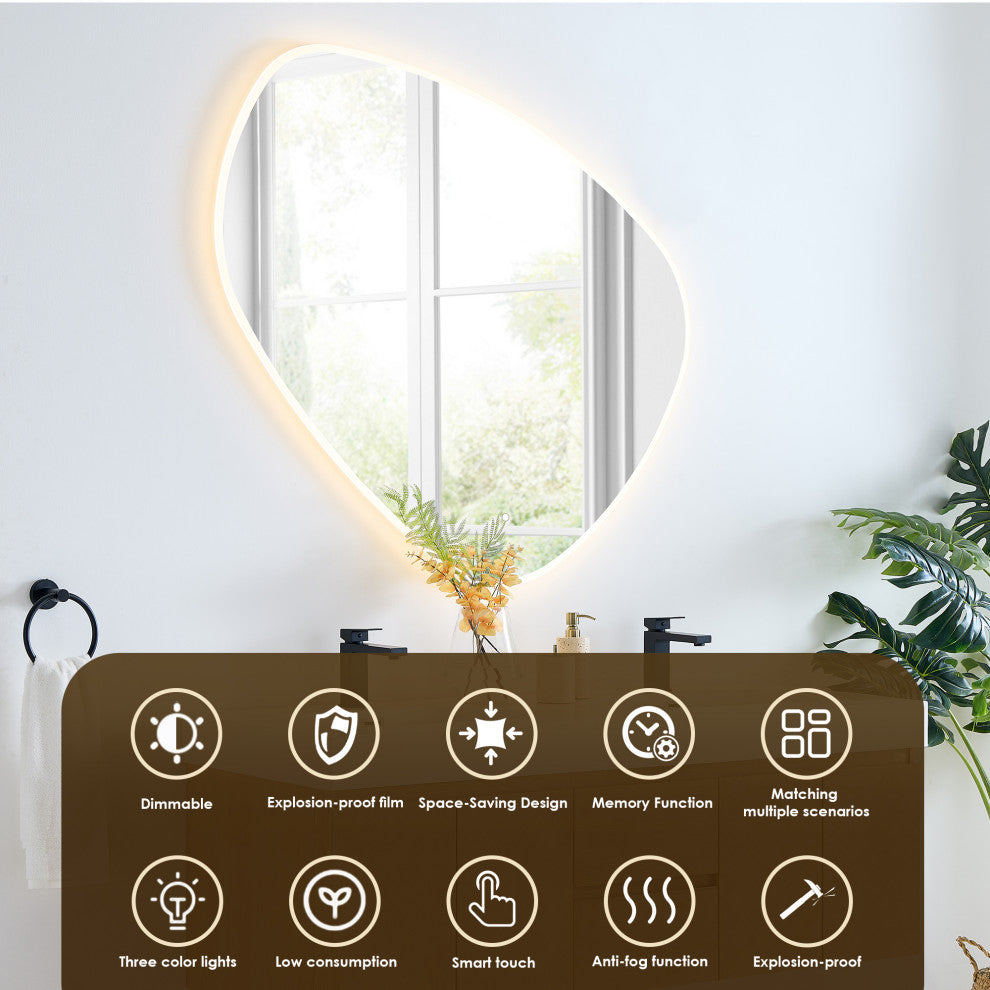 Siena Wall-mounted Single Bath Vanity, Light Brown, 60inch, With Mirror