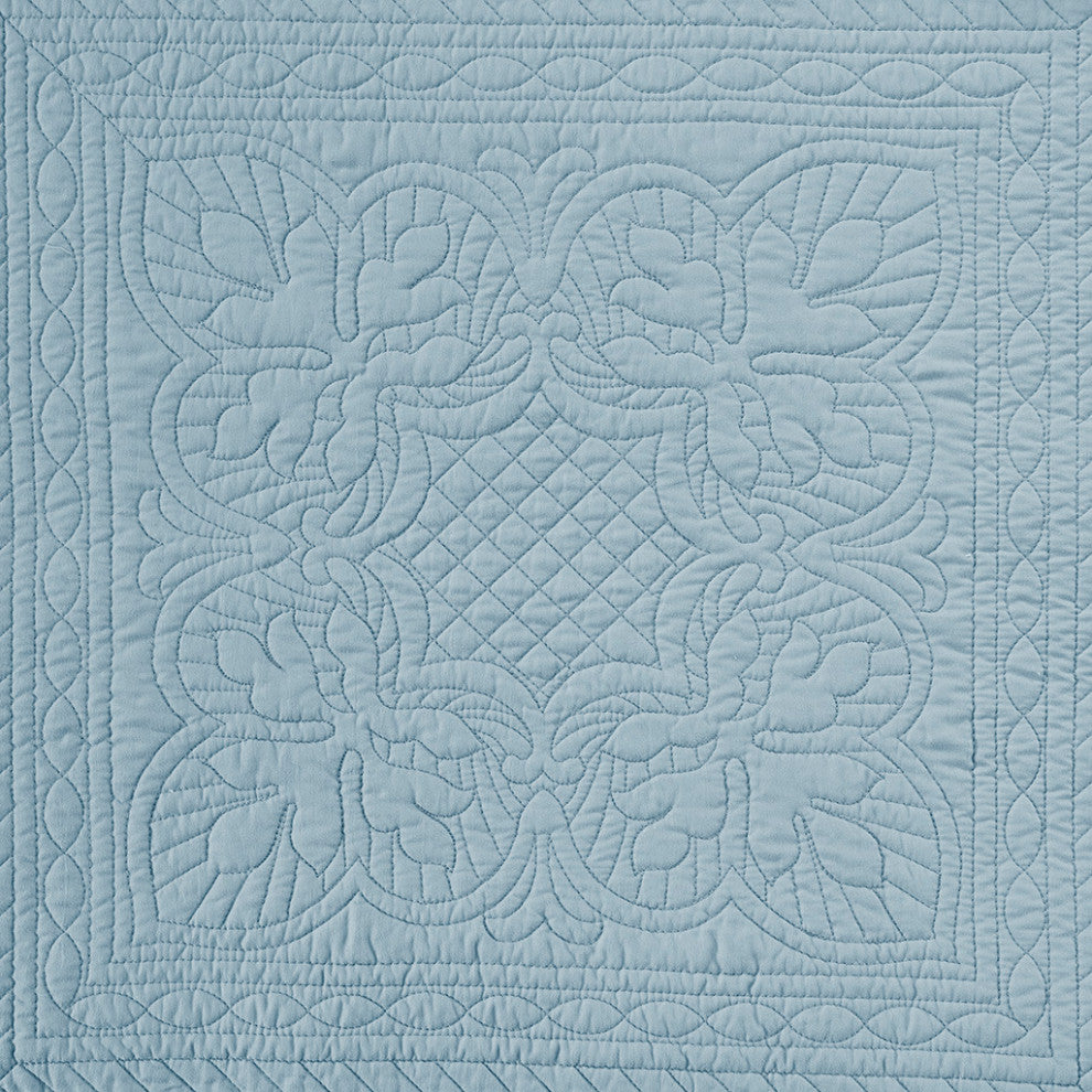 Madison Park Tuscany 6 Piece Reversible Scalloped Edge Daybed Cover Set, Blue