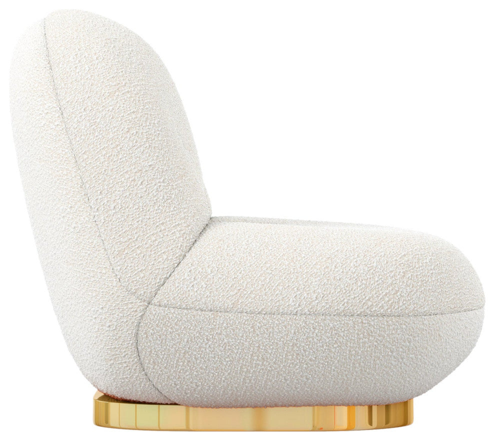 Breeze Boucle Chair, Gold