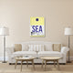 "SEA Seattle Luggage Tag 1" Fine Art Print