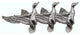 Triple Mallards Cabinet Pull, Nickel