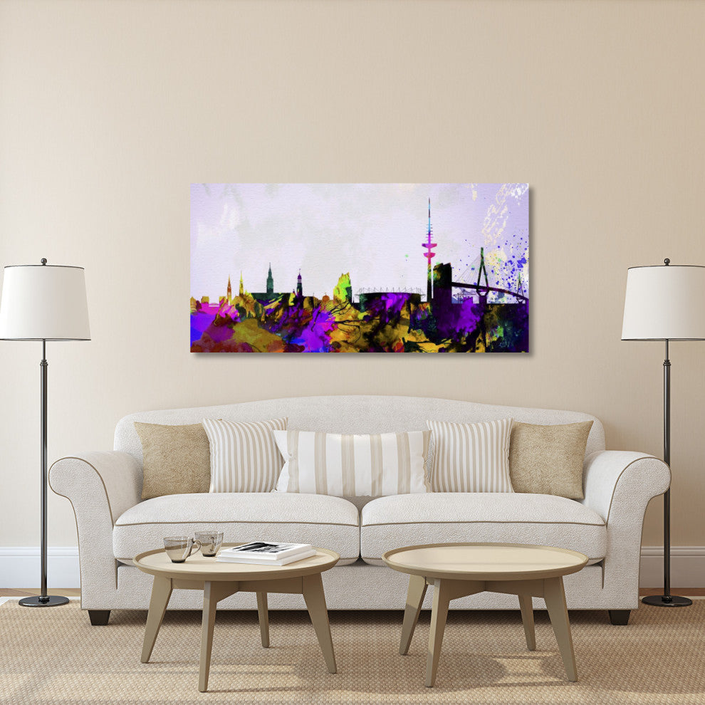 "Hamburg City Skyline" Fine Art Print