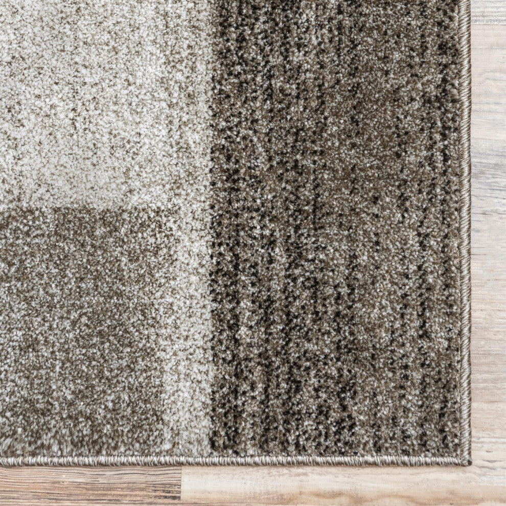 Rug Unique Loom Del Mar Light Gray Runner 2' 7 x 10' 0