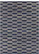 Davin Contemporary Area Rug, Blue and Cream, 7'x10'