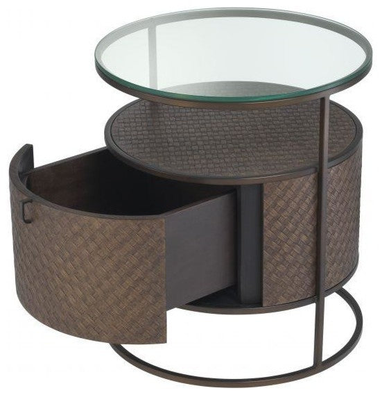 Woven Oak Bedside Table | Eichholtz Napa Valley