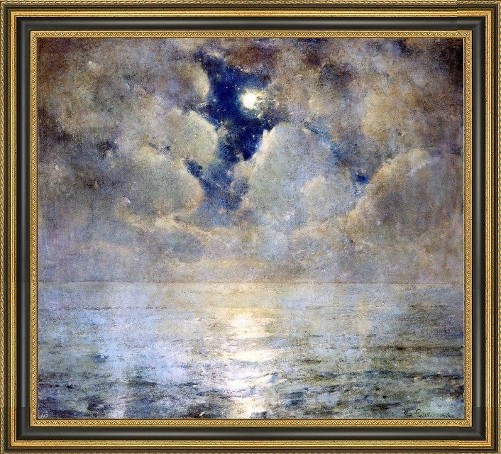 Emil Carlsen Moonlight Scene Framed Premium Canvas Print, 20"x25"