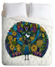 Deny Designs Sharon Turner Peacock Garden Duvet Cover, Lightweight