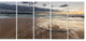 "Morning With Playful Surf and Pleasant Sky" Wall Art, 5 Panels, 60"x28"