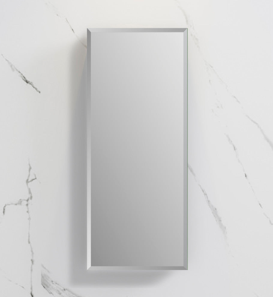 Fresca 15"Wx36"H Bathroom Medicine Cabinet With Mirrors, Beveled Edge