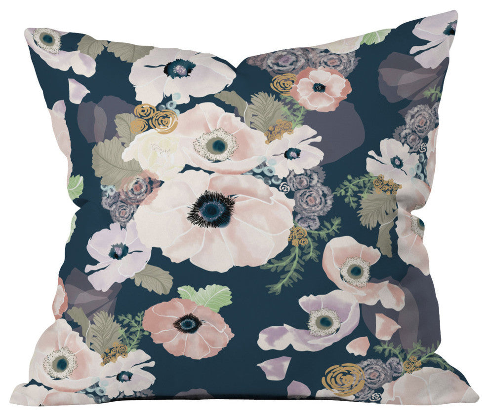 Khristian A Howell Une Femme In Blue Throw Pillow