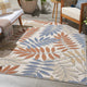 Nourison Aloha 6' x 9' Blue Mocha Outdoor Rug