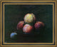 Henri FantinLatour Peaches and a Plum Framed Premium Canvas Print, 20"x25"