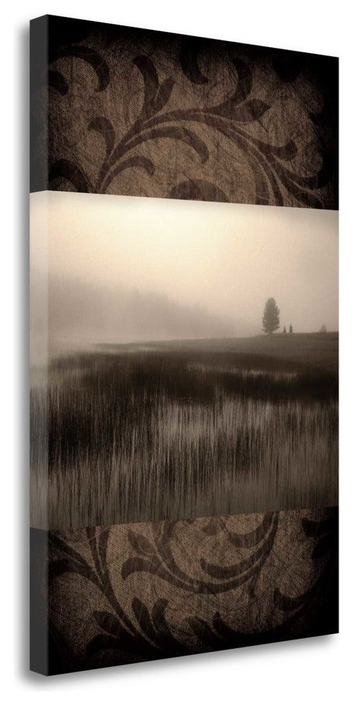 "Misty Morning" By Janel Pahl,Ready to Hang Giclee Print on Gallery Wrap Canvas