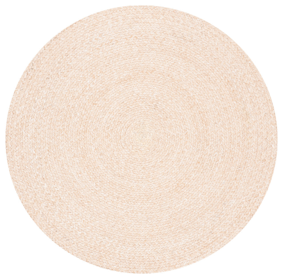 Safavieh Braided Collection BRD800B Rug, Beige, 3' X 3' Round