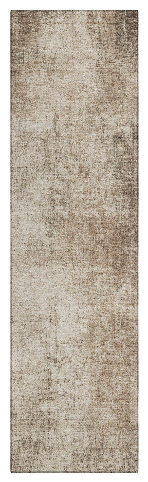 Machine Washable Indoor/Outdoor Chantille ACN1903 Taupe 2'3" x 7'6" Runner Rug