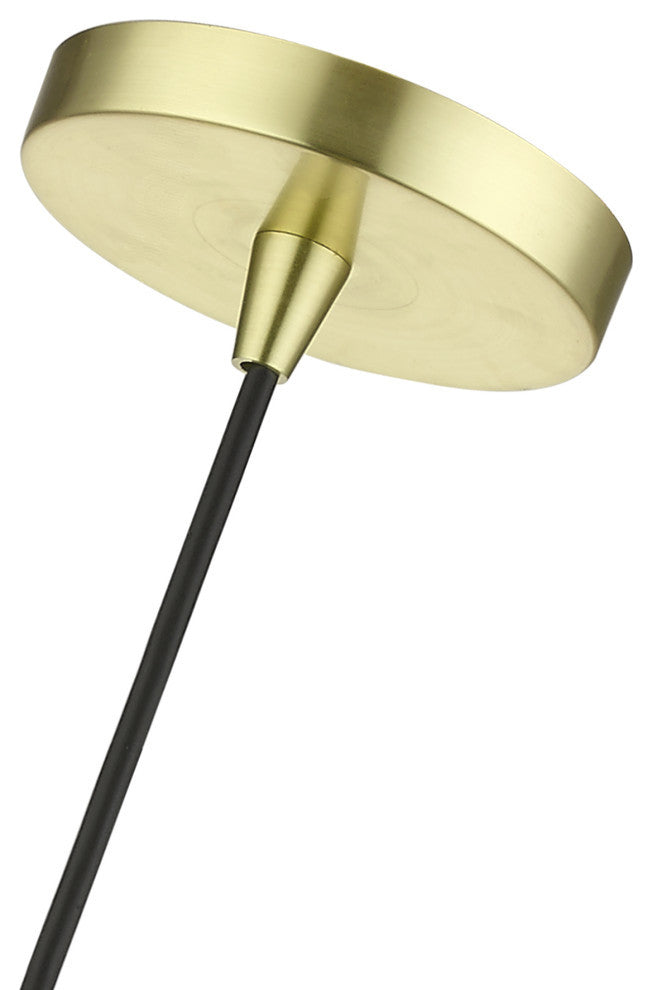Downtown 1 Light Satin Brass Sphere Pendant
