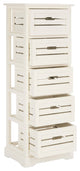 Safavieh Sarina 5-Drawer Cabinet, Distressed Cream 1