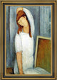 Amedeo Modigliani Portrait Jeanne Hebuterne  Left Arm Behind Her Head
