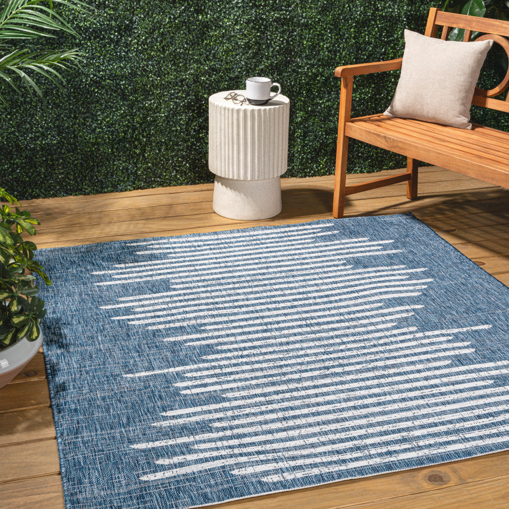 Zolak Berber Stripe Geometric Indoor/Outdoor Area Rug