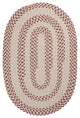 Colonial Mills Elmwood EM79 Rosewood Traditional Area Rug, Oval 2'x3'
