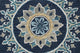Blue Floral Gardens Medallion Round Rug, 7' Round
