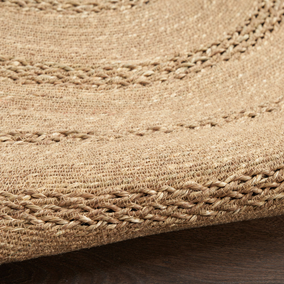 Nourison Natural Seagrass 3' x Round Natural Outdoor Rug