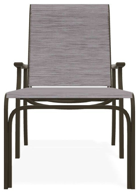 St. Catherine Sling 4-Position Outdoor Chaise Lounge, Fossil/Beachwood