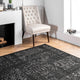 Nuloom Ring Around The Rosette Area Rug, Black 4'x6'