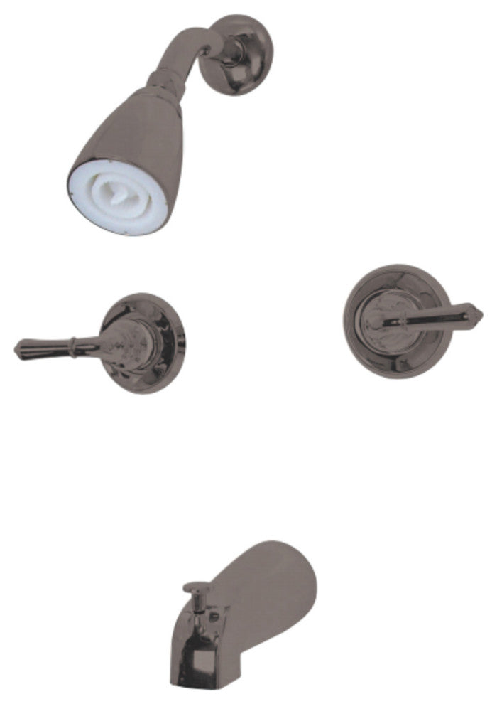 Kingston Brass Two-Handle Tub and Shower Faucet, Oil Rubbed Bronze