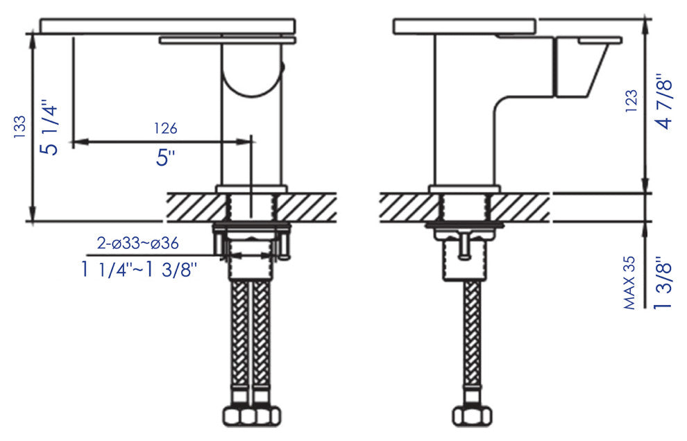 ALFI brand AB1882-BN Brushed Nickel Single-Lever Bathroom Faucet