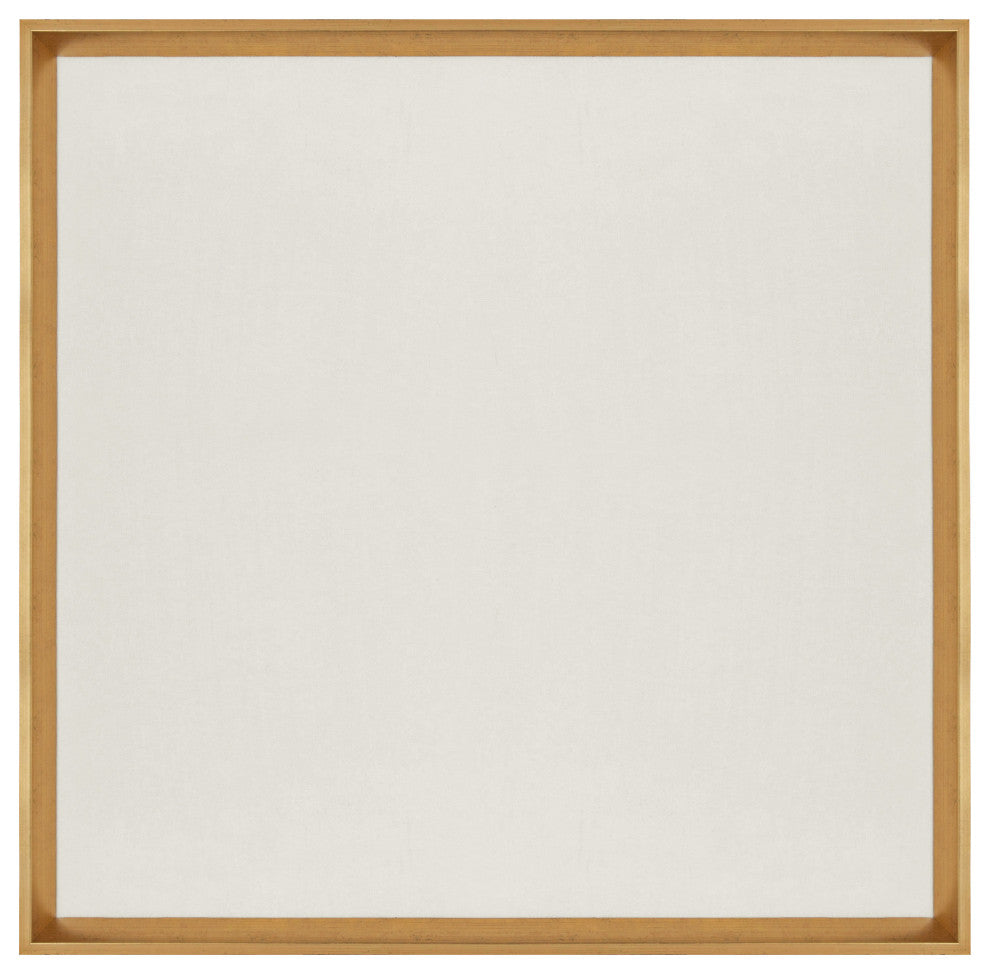 Calter Framed Linen Fabric Pinboard, Gold 29.5x29.5