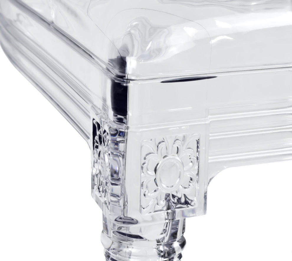 Stackable Side Ghost Style Dining Room Chair Chair Modern Designer Kitchen Clear