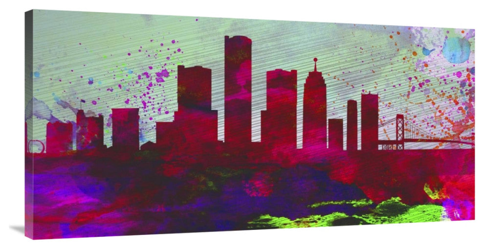 "Detroit City Skyline" Fine Art Print