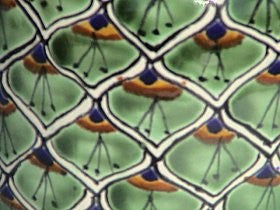 Peacock Mermaid Talavera Flower Vase