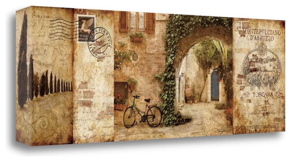 "Tuscan Courtyard" By Keith Mallett, Giclee Print on Gallery Wrap Canvas